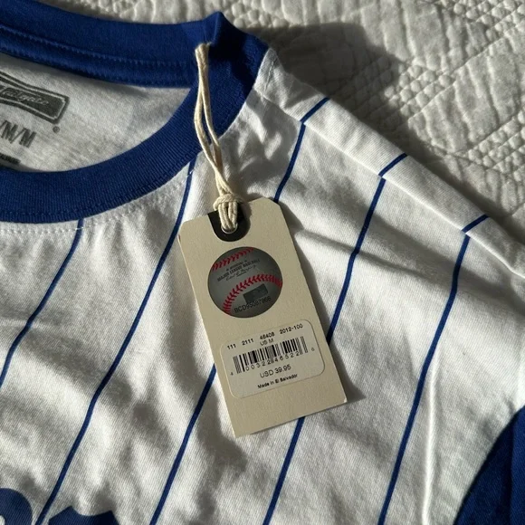 Dodgers Striped Blue and White T-Shirt - Picture 3 of 4
